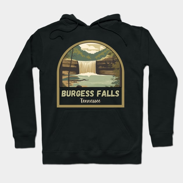 Burgess falls state park vintage hiking nature adventure outdoors Hoodie by Imou designs